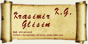 Krasimir Glišin vizit kartica
